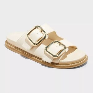 Women's Collin Double Buckle Footbed Sandals - Universal Thread